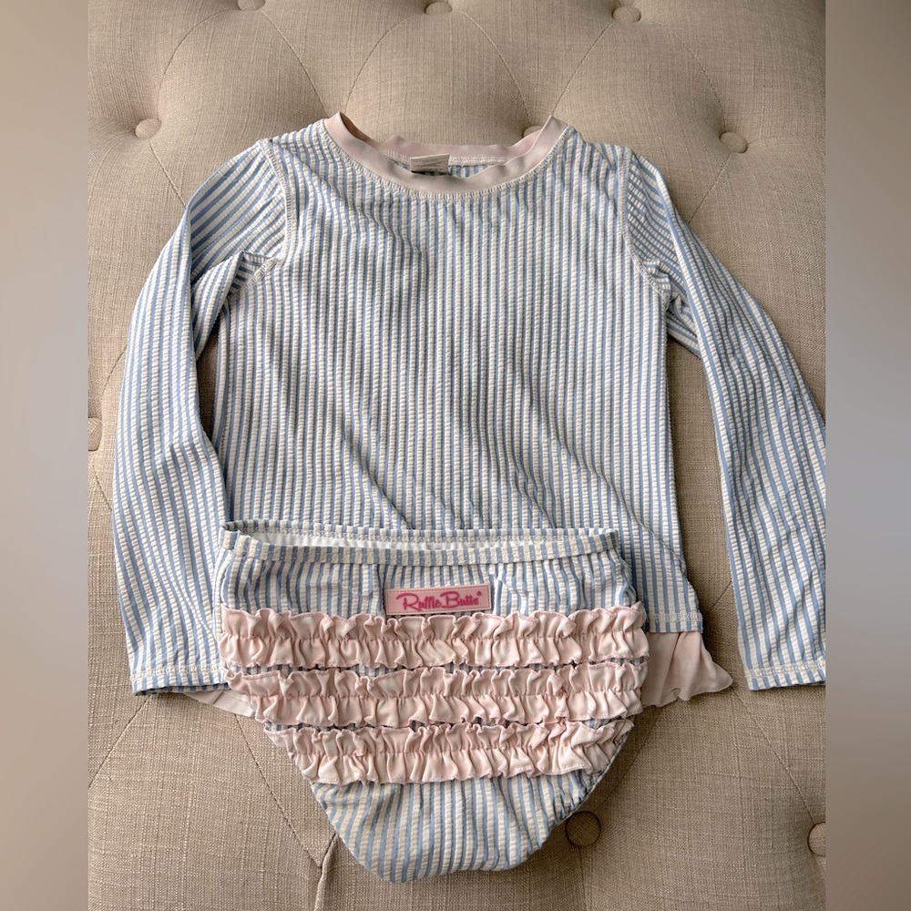 Ruffle Butts Rash Guard Bathing Suit